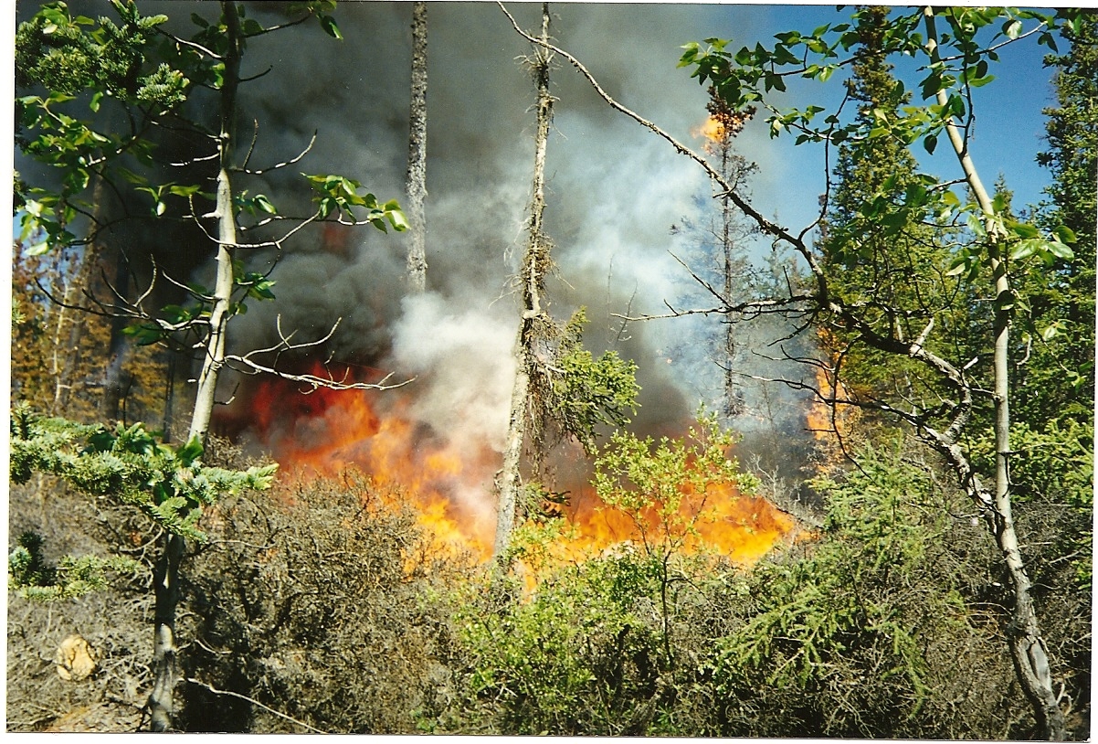 Ground fire with some laddering